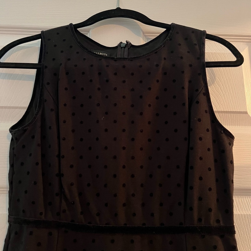 Black Talbots polka dot dress